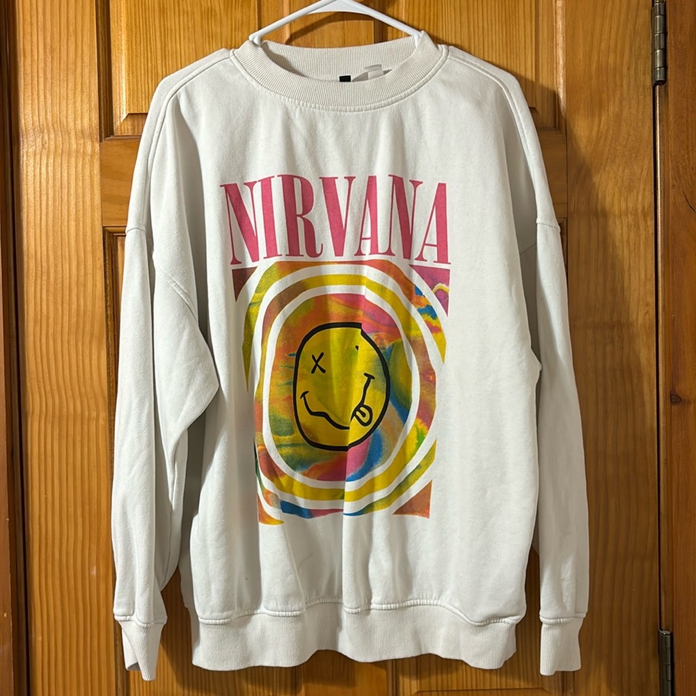 Nirvana sweatshirt.